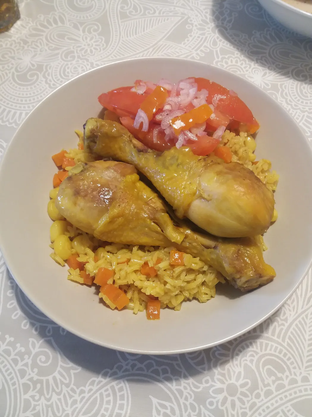 Arroz con pollo peruano