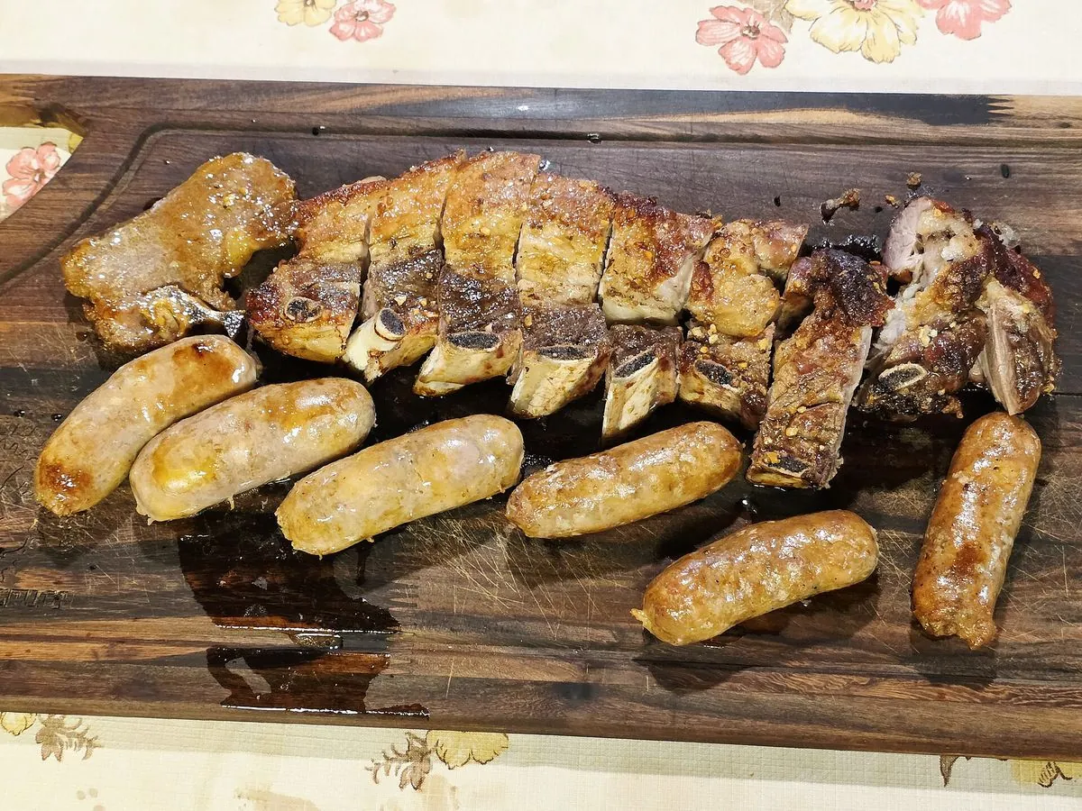Asado argentino a la parrilla