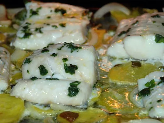 Bakes con bacalao