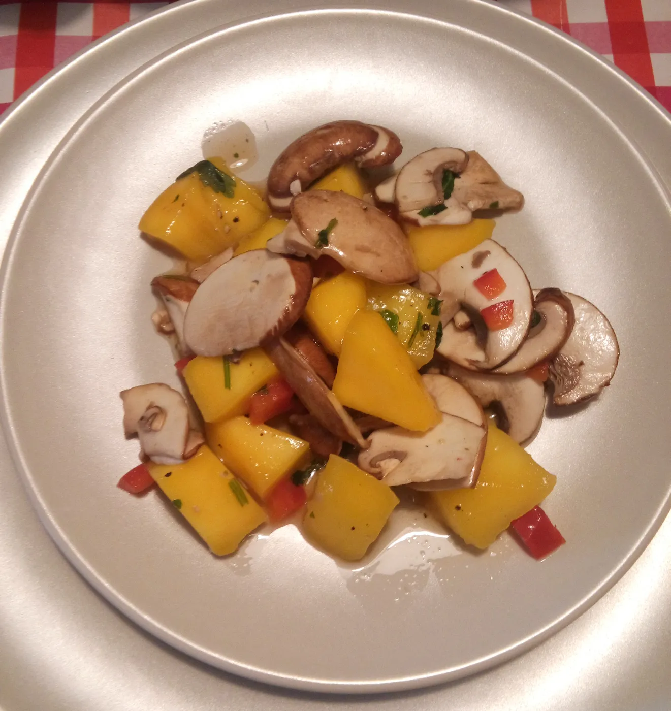 Ceviche de champiñones