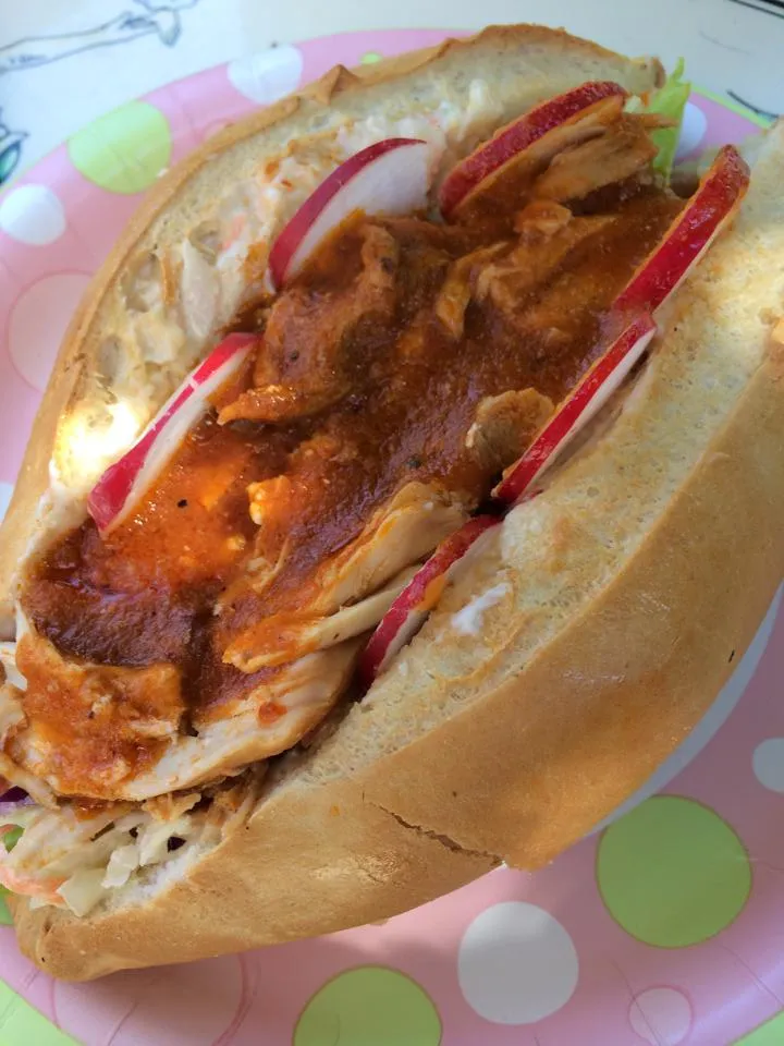 Panes con pollo