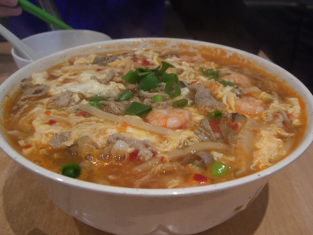 Sopa agria y picante