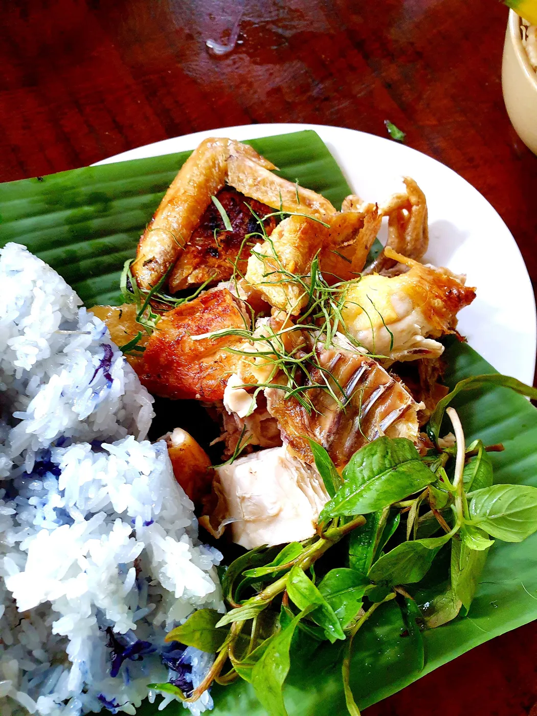 Xôi gà nướng